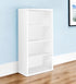 11.75" x 23.75" x 47.5" Cappuccino Particle Board Adjustable Shelves Bookshelf